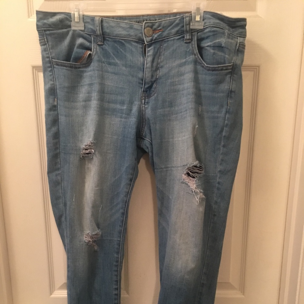 AE ripped jeggings